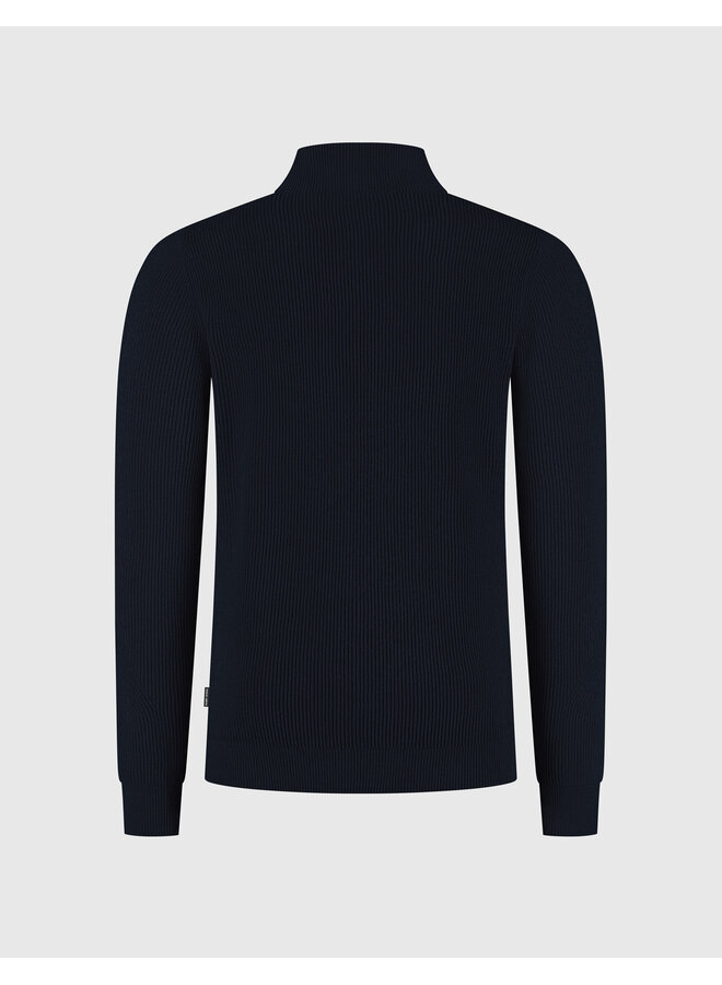 Saint Steve pullover met schipperskraag navy