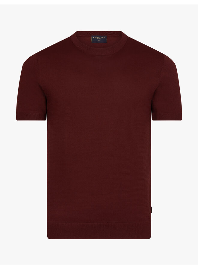 Cavallaro Napoli Milo Tee wine red