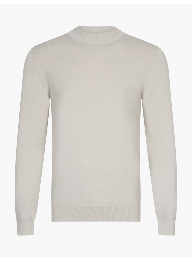 Milacio pullover met turtle kraag dark kit