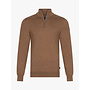 Cavallaro Merino half zip pullover camel