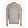 Cavallaro Merino half zip pullover light taupe