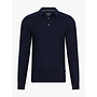 Cavallaro merino pullover met polokraag dark blue