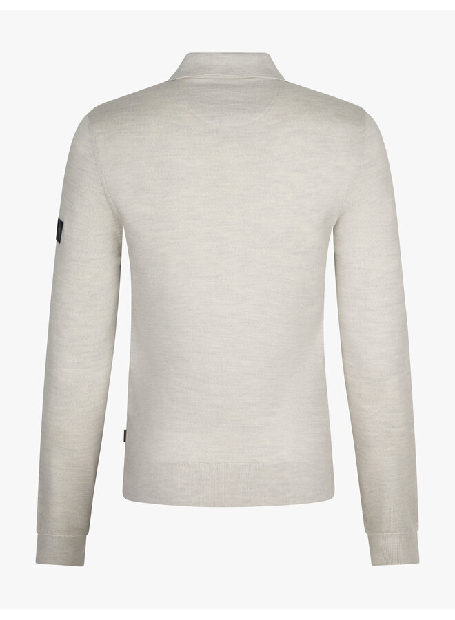 Cavallaro merino pullover met polokraag kit