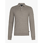 Cavallaro merino pullover met polokraag light taupe