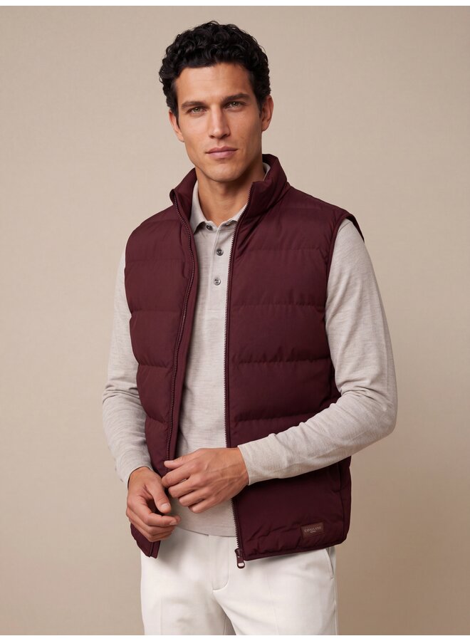 Cavallaro Cevigio bodywarmer wine red