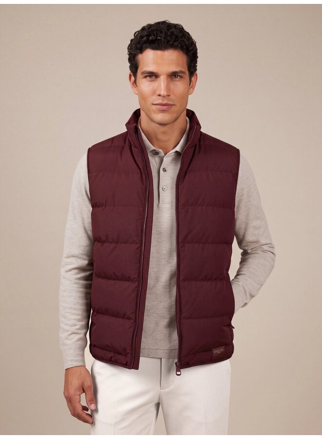 Cavallaro Cevigio bodywarmer wine red