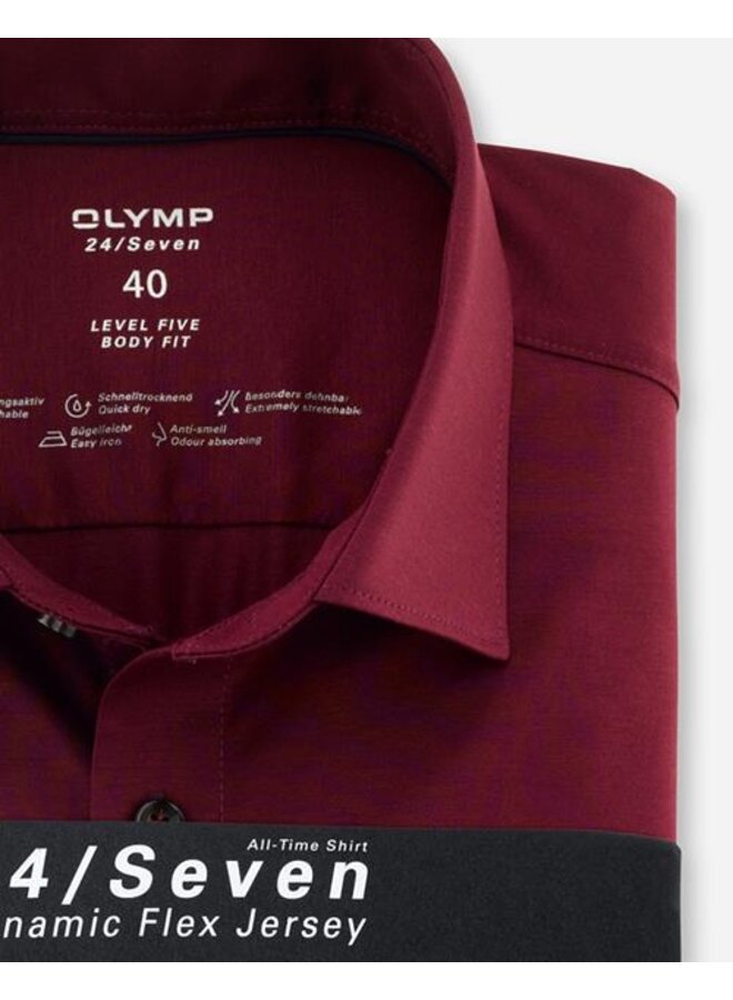 Olymp shirt level 5 Dynamic flex jersey rood