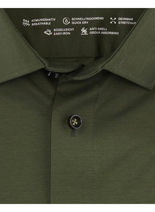 Olymp shirt dynamic flex jersey modern fit groen