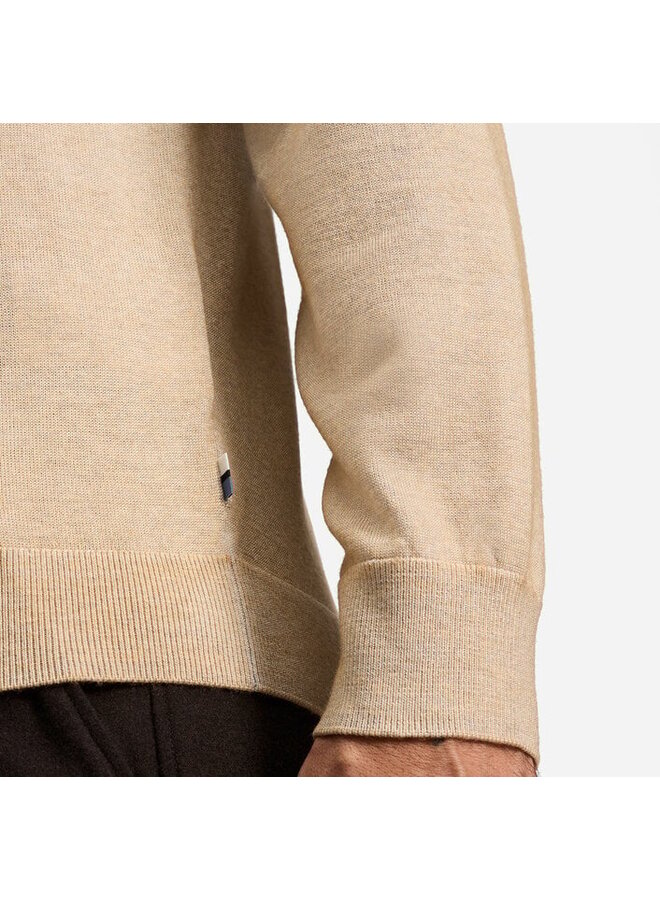 Olymp pullover ronde hals merino wol Beige