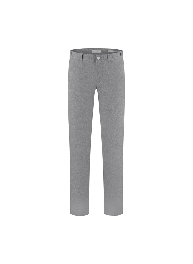 Chino wol look herringbone licht grijs l34
