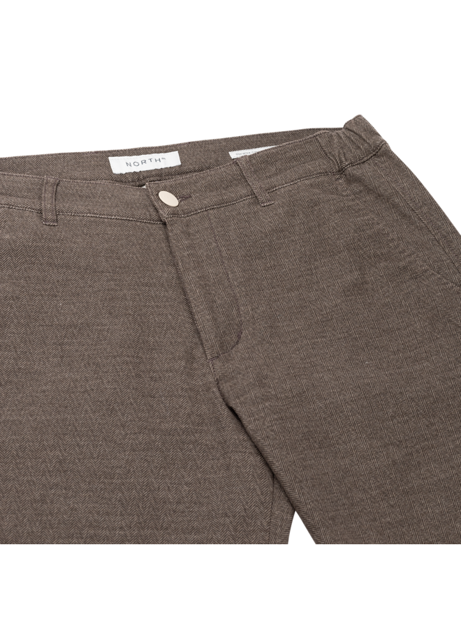 North 84 wollook chino visgraad bruin L32