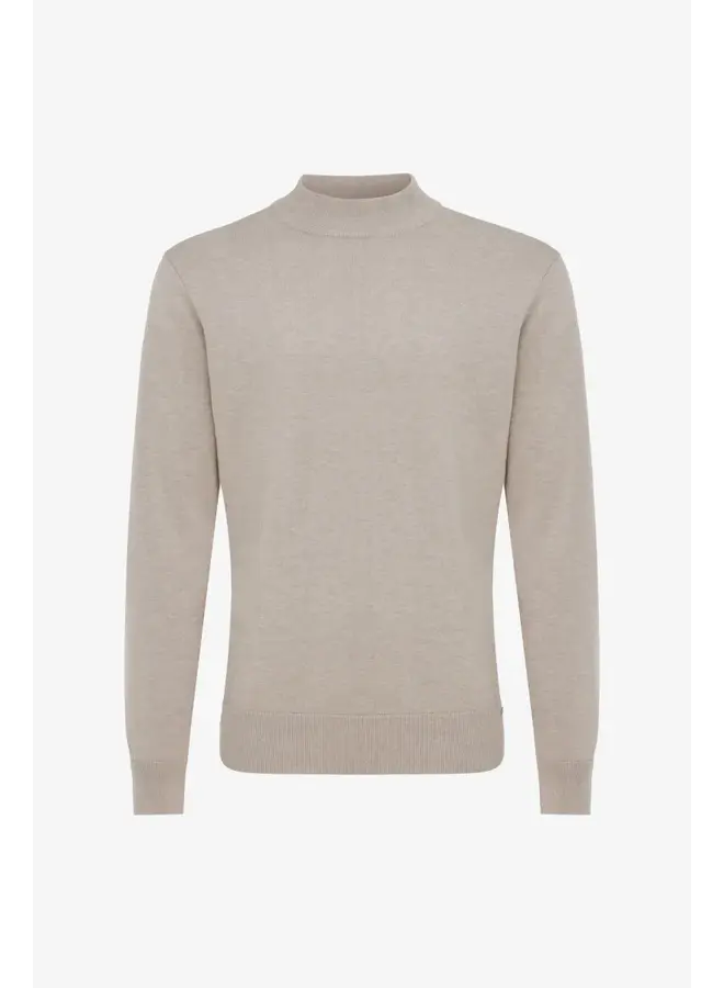 Gentiluomo pullover met turtle neck beige