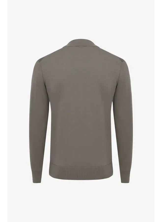 Gentiluomo pullover met turtle neck taupe