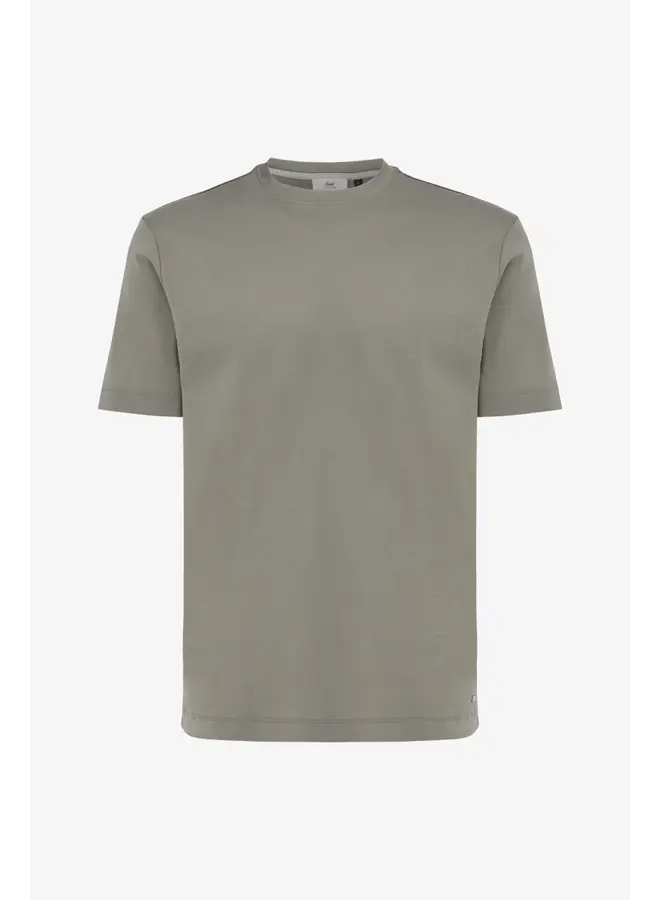 Gentiluomo gemerceriseerd t-shirt korte mouw taupe
