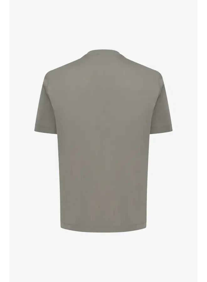 Gentiluomo gemerceriseerd t-shirt korte mouw taupe