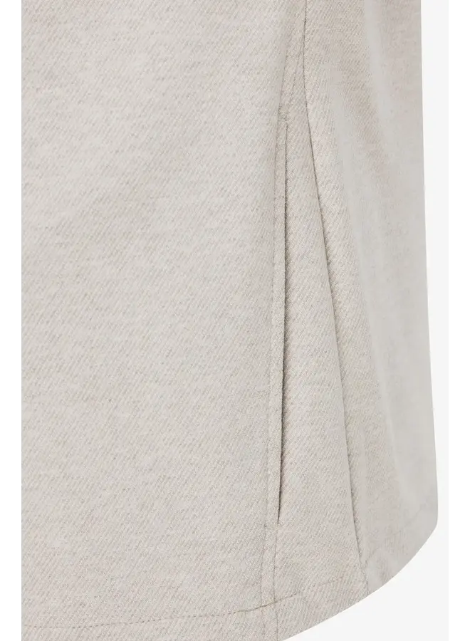 Gentiluomo overshirt met rits beige