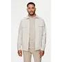 Gentiluomo overshirt met rits beige