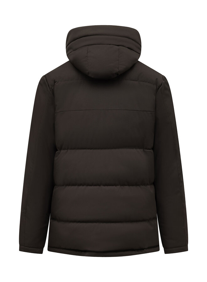 Agiato winterjas Parka Bartolo Dark Brown
