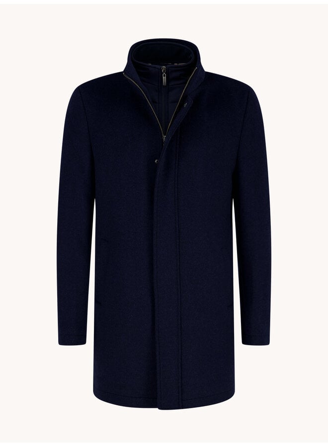 Wollen coat dark blue