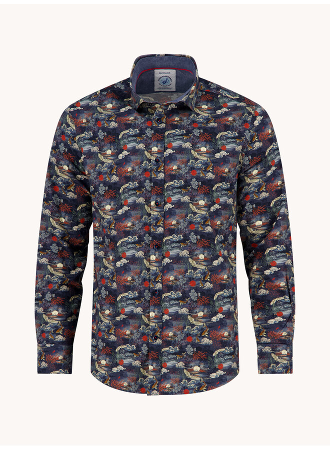 A Fish named Fred shirt Fuji Dream navy