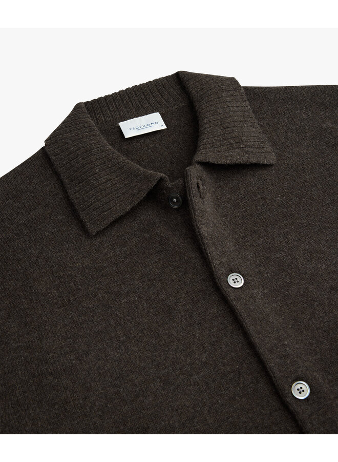 Profuomo vest met knopen bruin