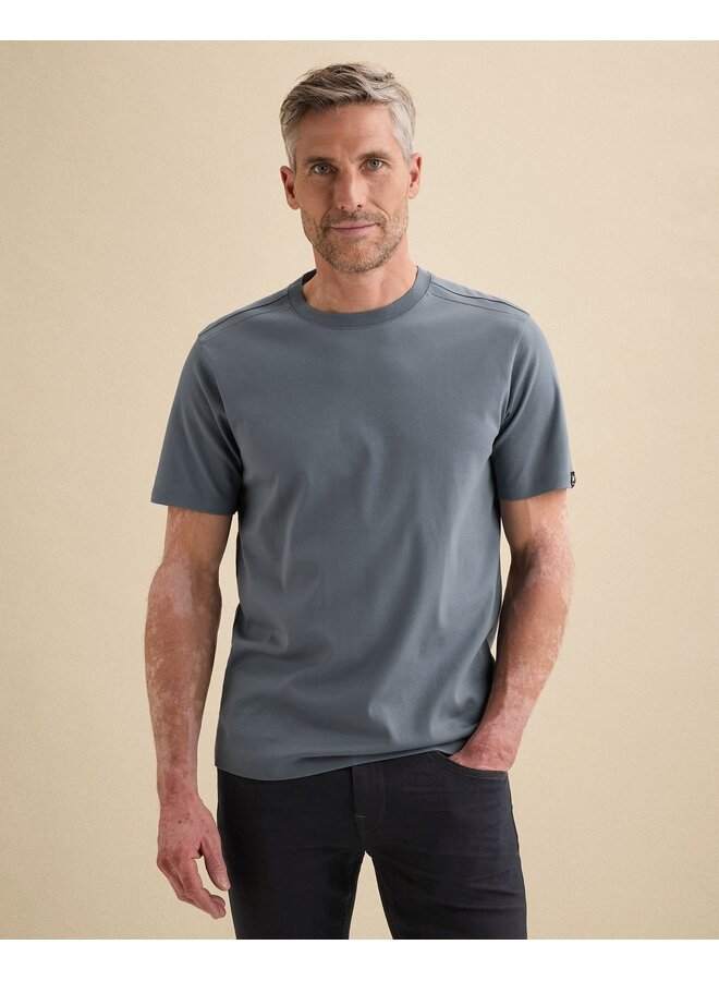 T-shirt ronde hals relaxed fit china blue
