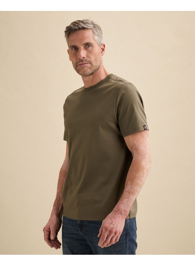 Vanguard t-shirt ronde hals groen beige