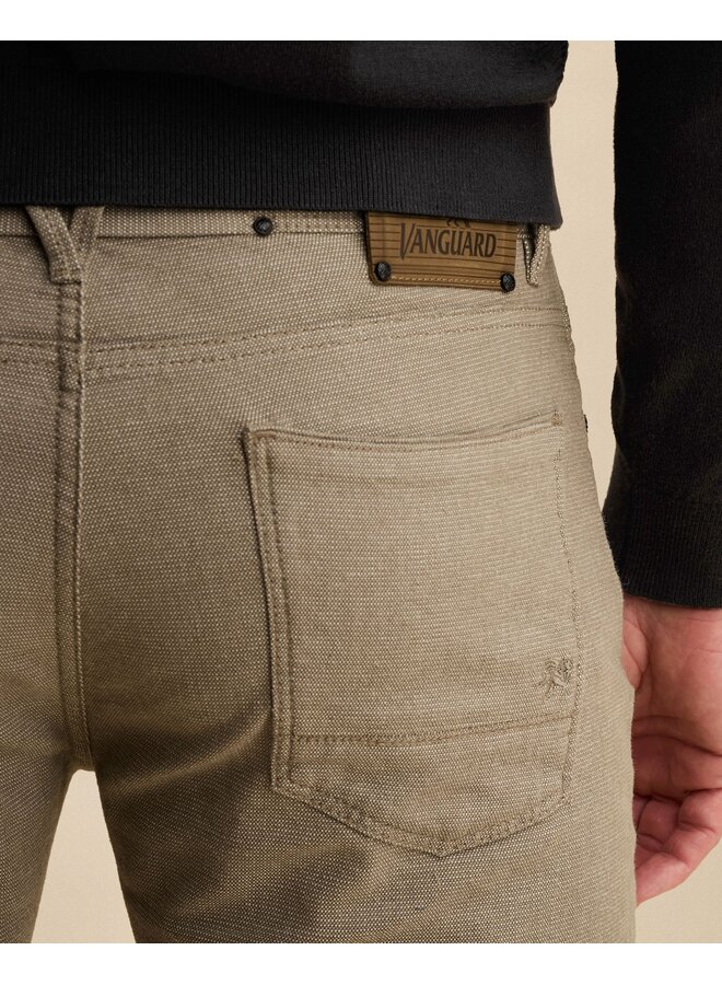 Vanguard V7 regular fit katoenen broek beige L34