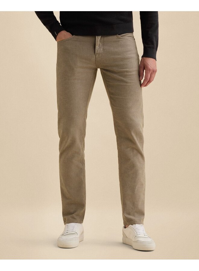 V7 regular fit broek met structuur Beige L32