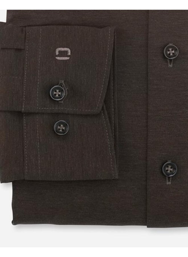 Olymp shirt dynamic flex jersey modern fit bruin