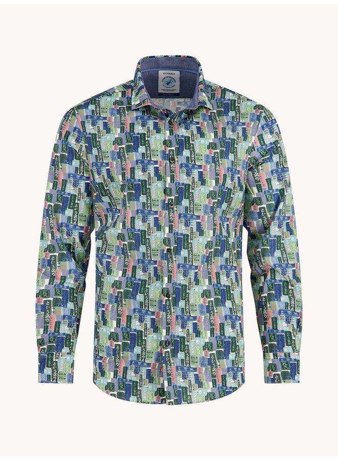 Shirt lange mouw Tokio Signs groen