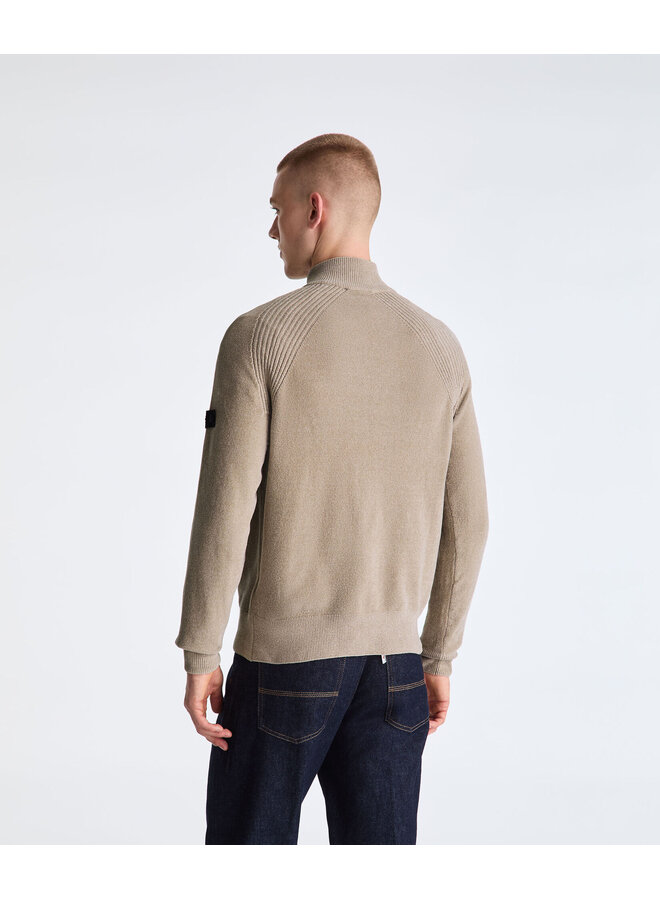 Peuterey Crivelli half zip sweater beige