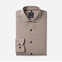Olymp shirt Japanese knitted bodyfit beige