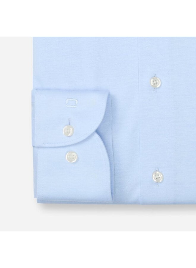 Olymp shirt Japanese knitted modern fit blue