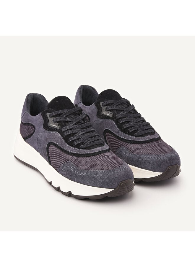 Nubikk Luca Noa Sneaker voor heren Blauw Zwart Suède