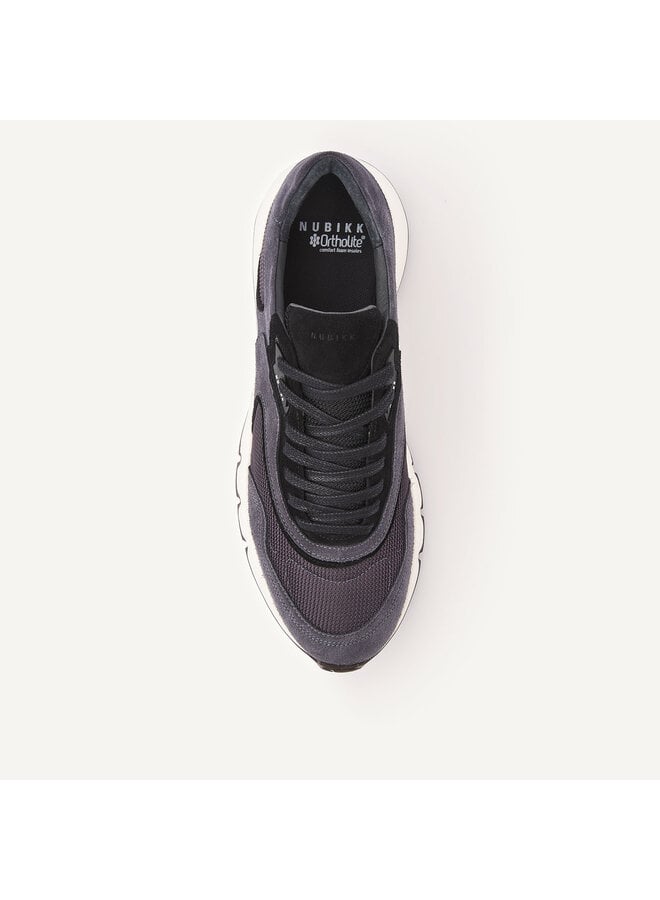 Nubikk Luca Noa Sneaker voor heren Blauw Zwart Suède