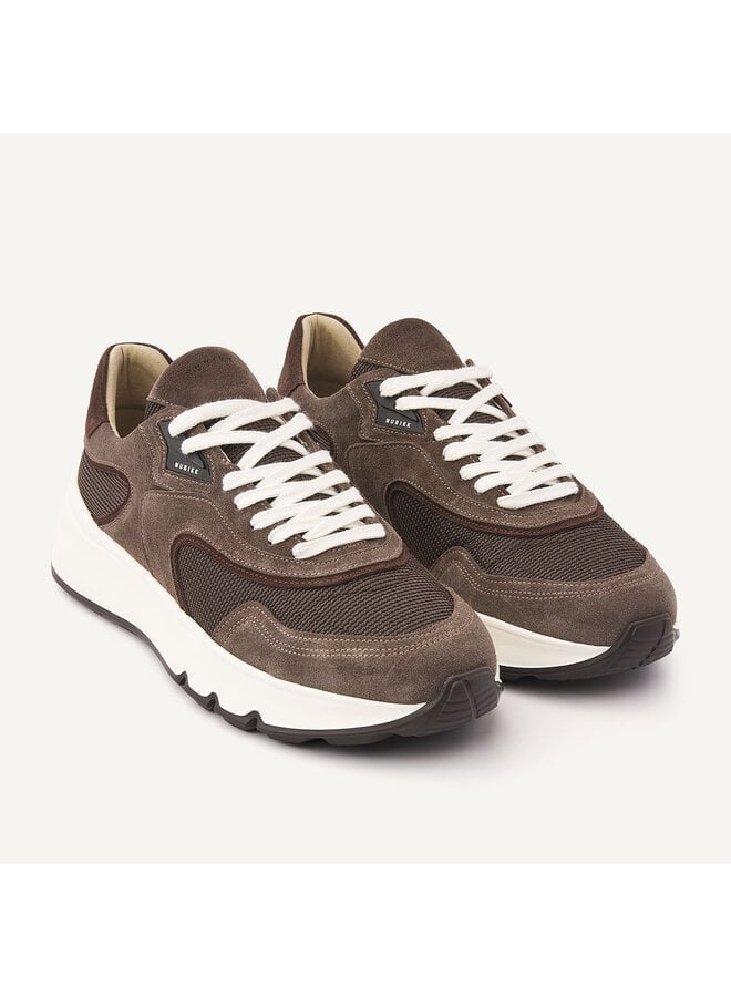 Nubikk Luca Noa Sneaker voor heren Bruine Suède