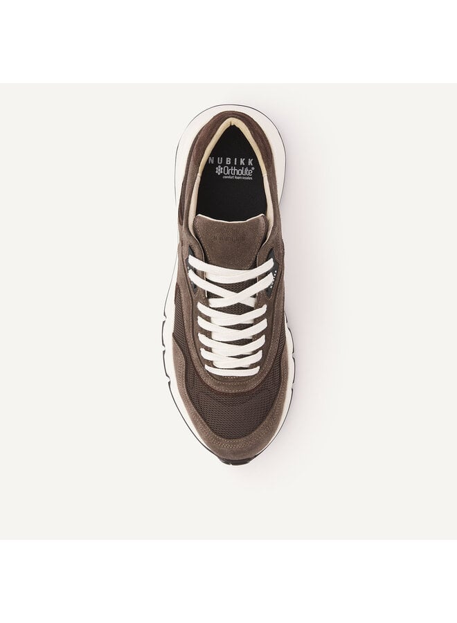 Nubikk Luca Noa Sneaker voor heren Bruine Suède