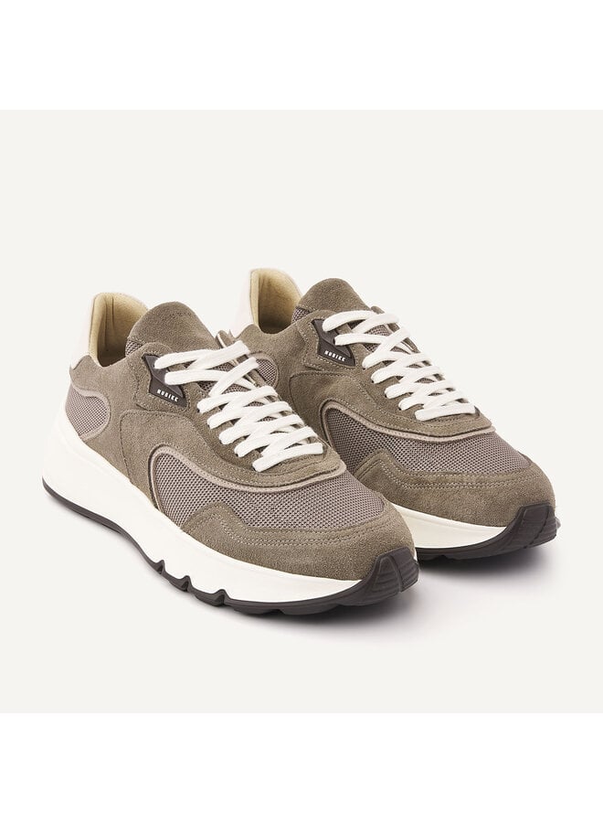 Nubikk Luca Noa Sneaker voor heren Groene Suède