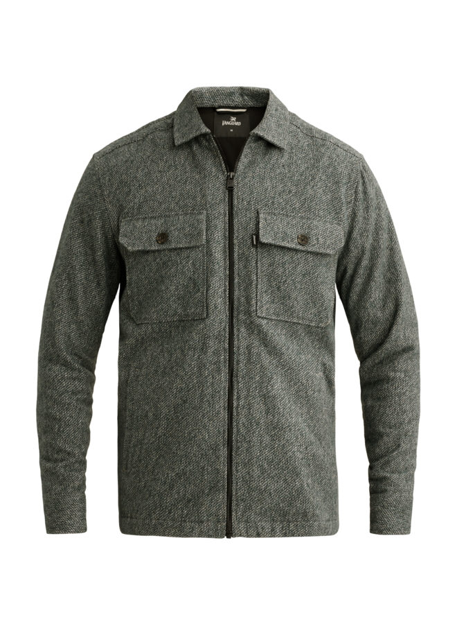 Vanguard overshirt brushed mouline groen