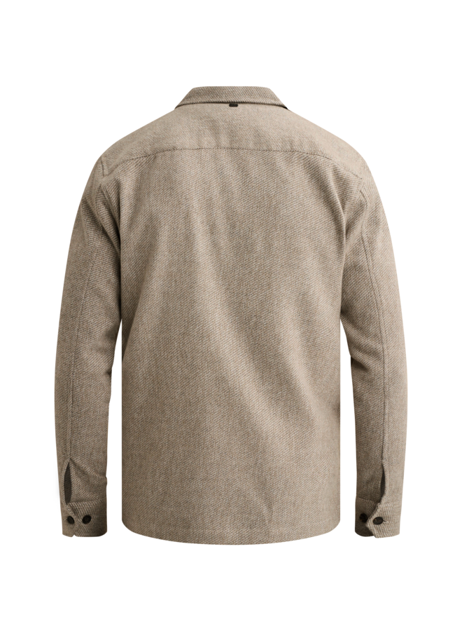 Vanguard overshirt brushed mouline beige