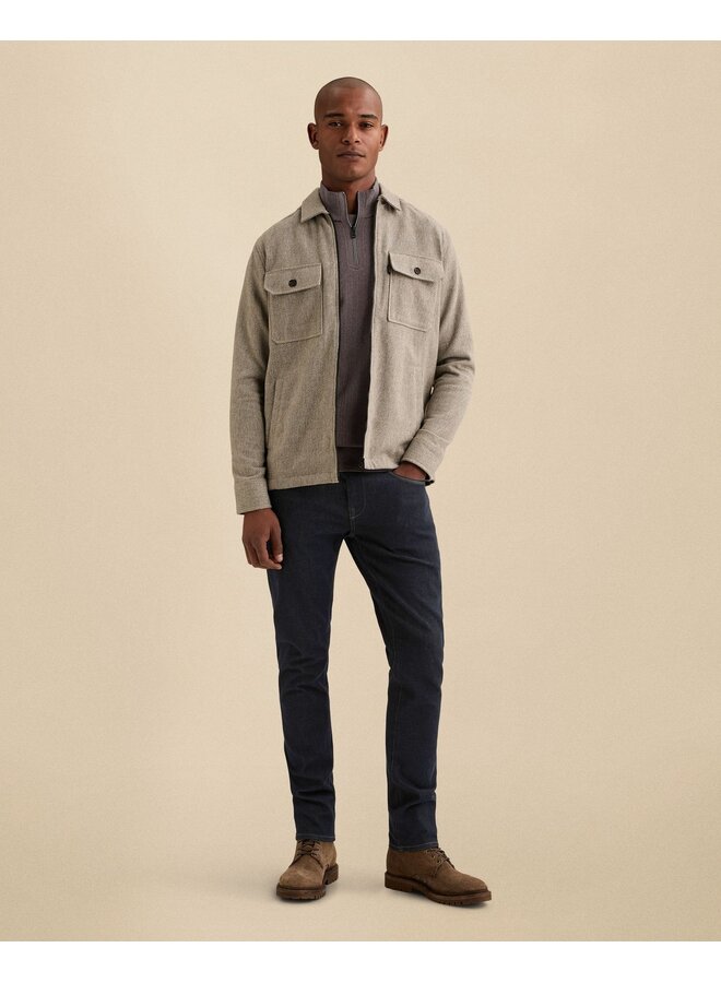 Vanguard overshirt brushed mouline beige