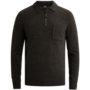 Vanguard pullover met polokraag antraciet
