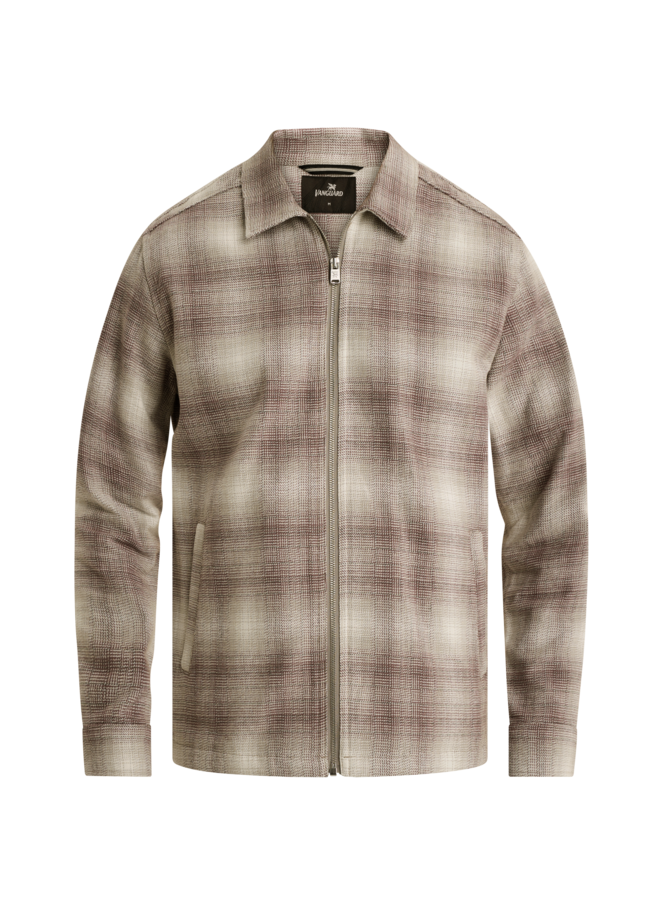 Vanguard overshirt ruit beige
