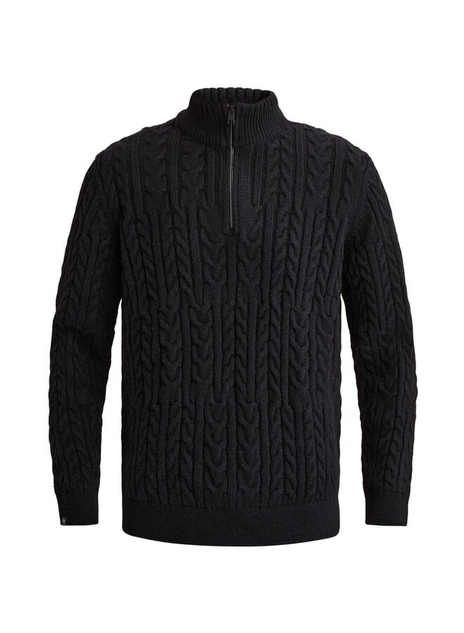Vanguard pullover half zip kabel navy