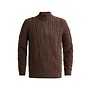 Vanguard pullover half zip kabel mauve
