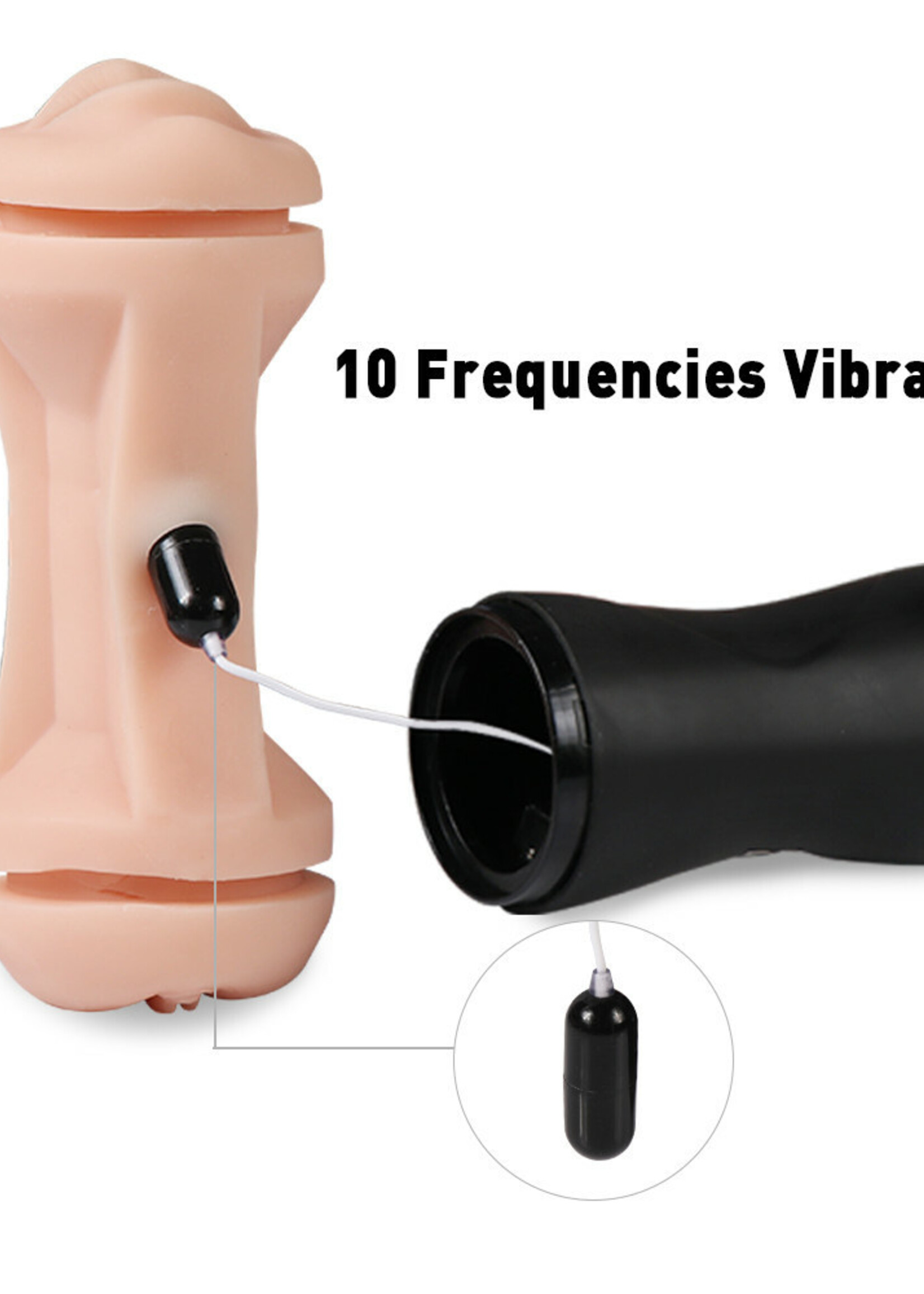 Dolls - Exclusive - Line Dolls Exclusive Line  - Zavier Double-end Vibrate Masturbator