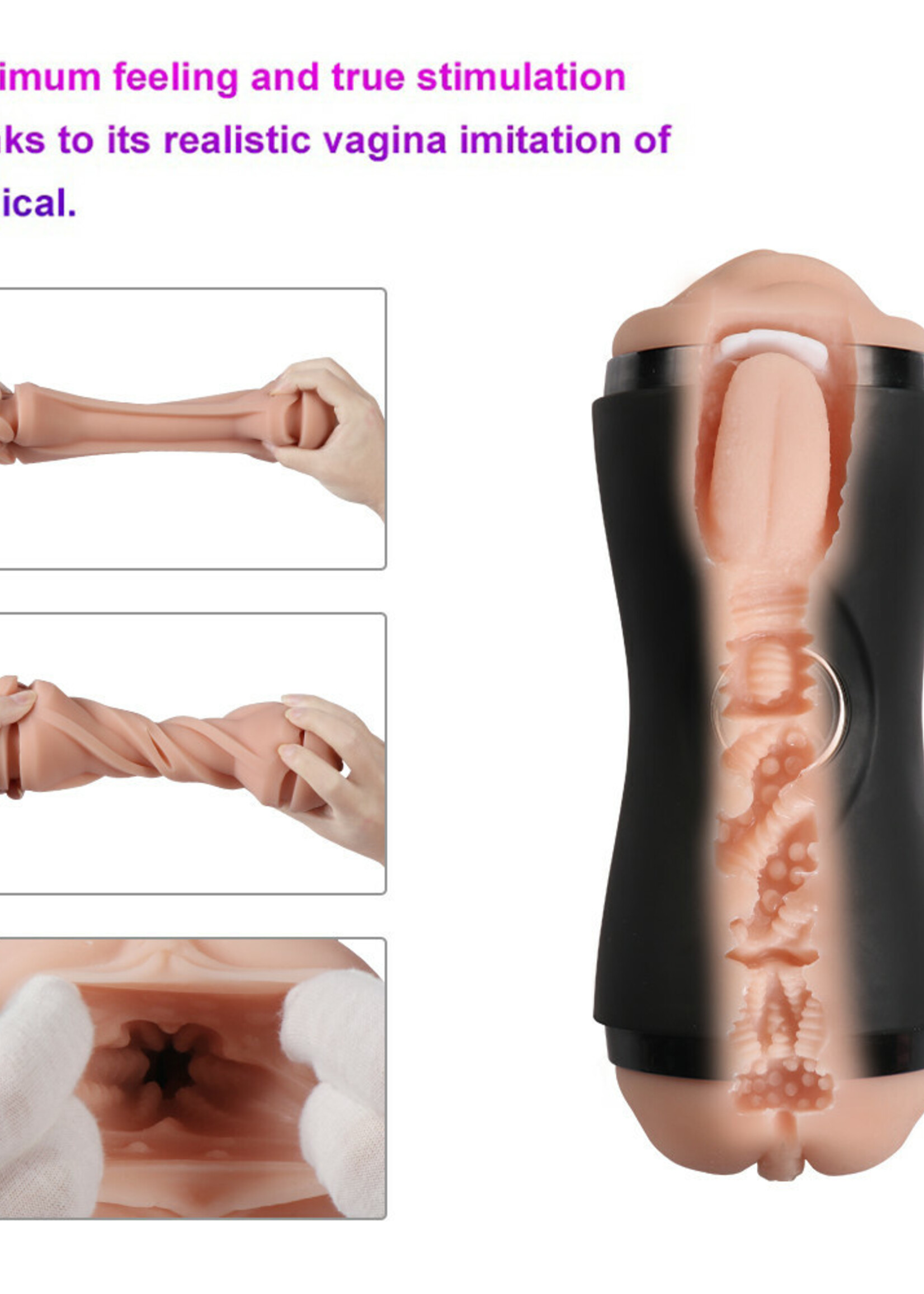 Dolls - Exclusive - Line Dolls Exclusive Line  - Zavier Double-end Vibrate Masturbator