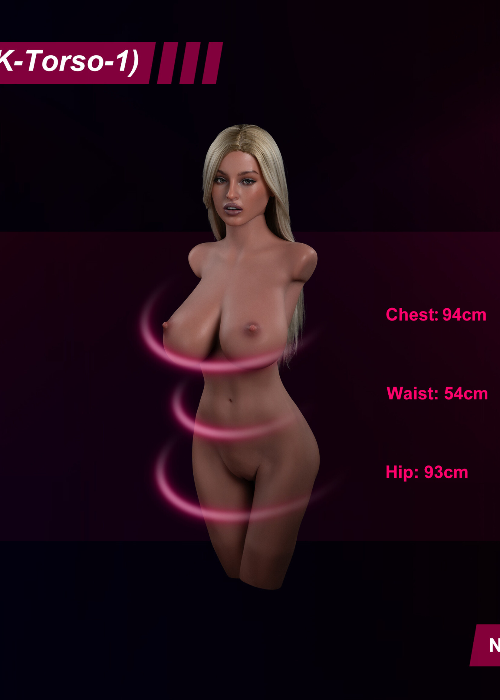 Zelexdoll SLE SERIES Zelex SLE Torso Chloe  - Realistisch, Leicht und Hochwertige Qualität