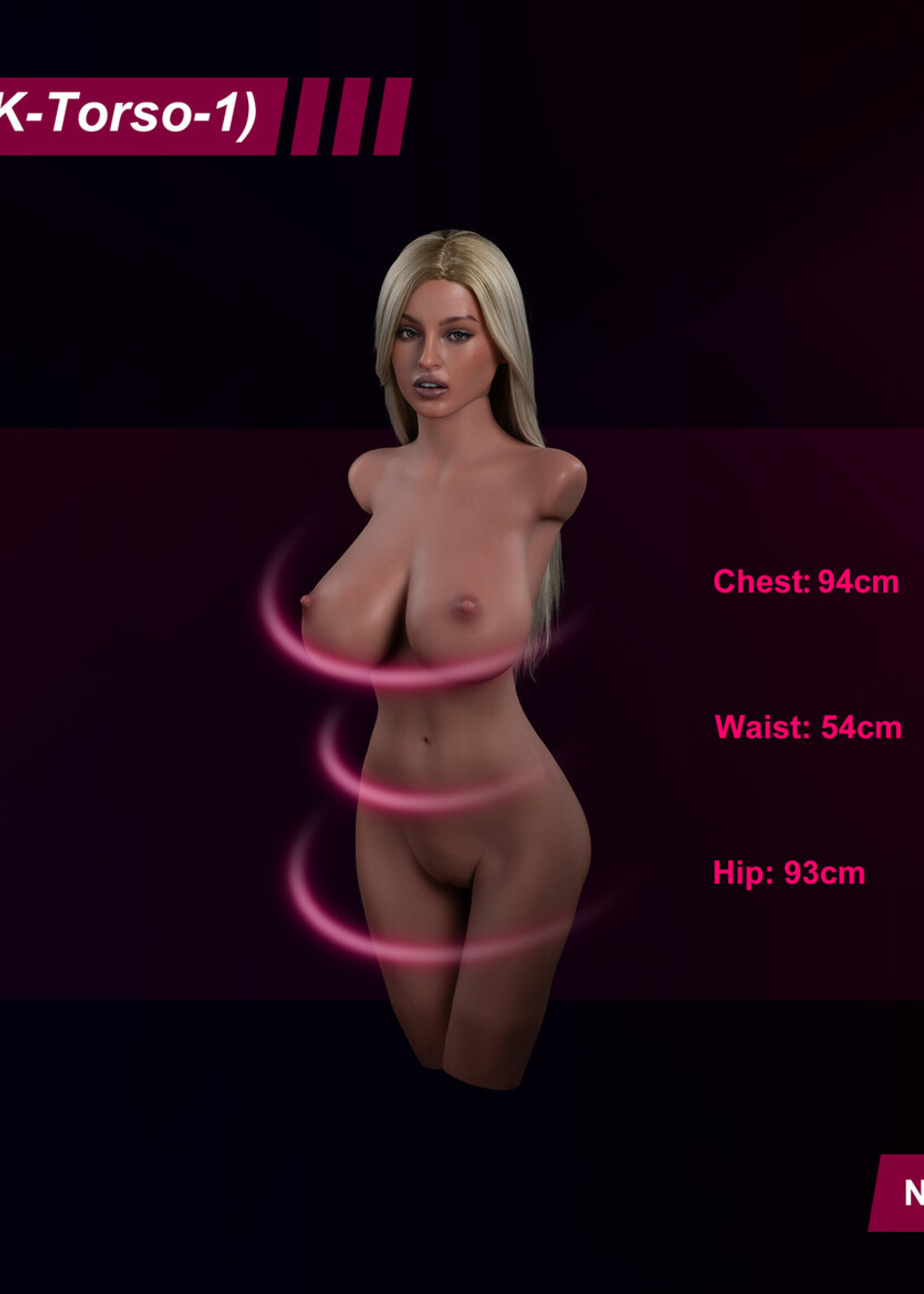 Zelexdoll SLE SERIES Zelex SLE Torso Isabella   - Realistisch, Leicht und Hochwertige Qualität